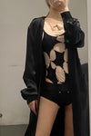 SAMUEL GUI YANG Phoenix hammered silk dress DR01-1
